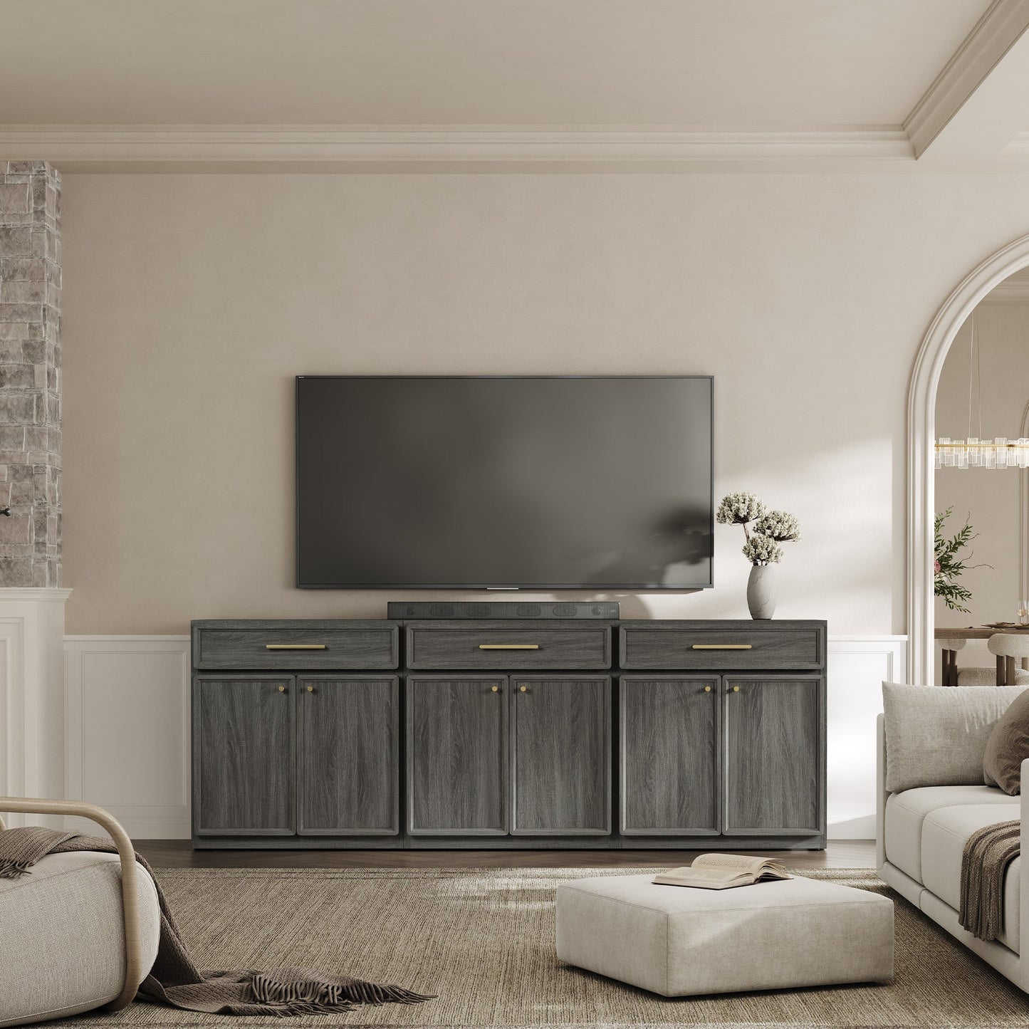 Crescent Sideboard with 1 Drawer