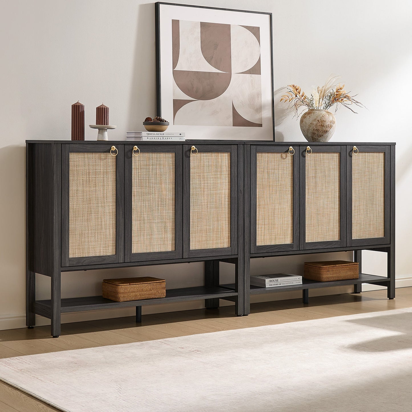Terra Rattan Shoe Cabinet with Storage