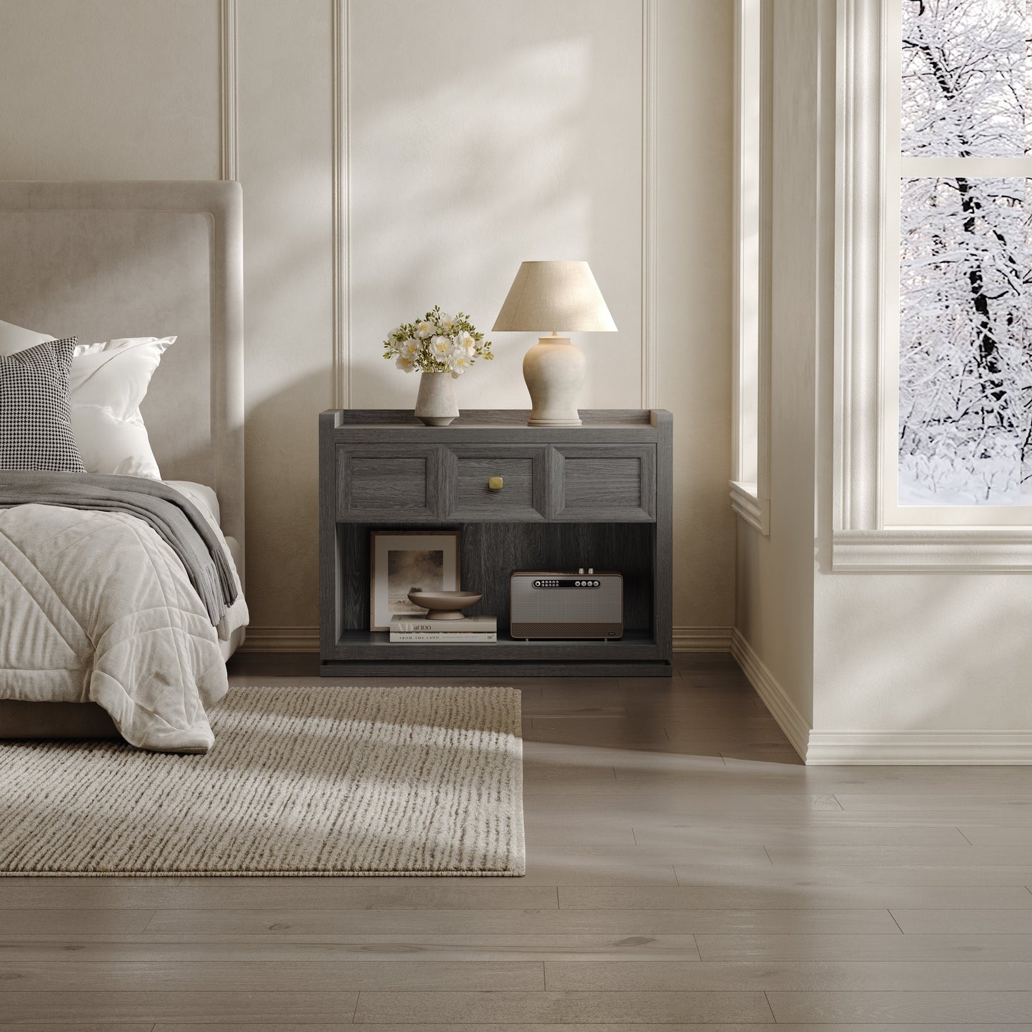 Helio Side Table, 31 Inch Wide