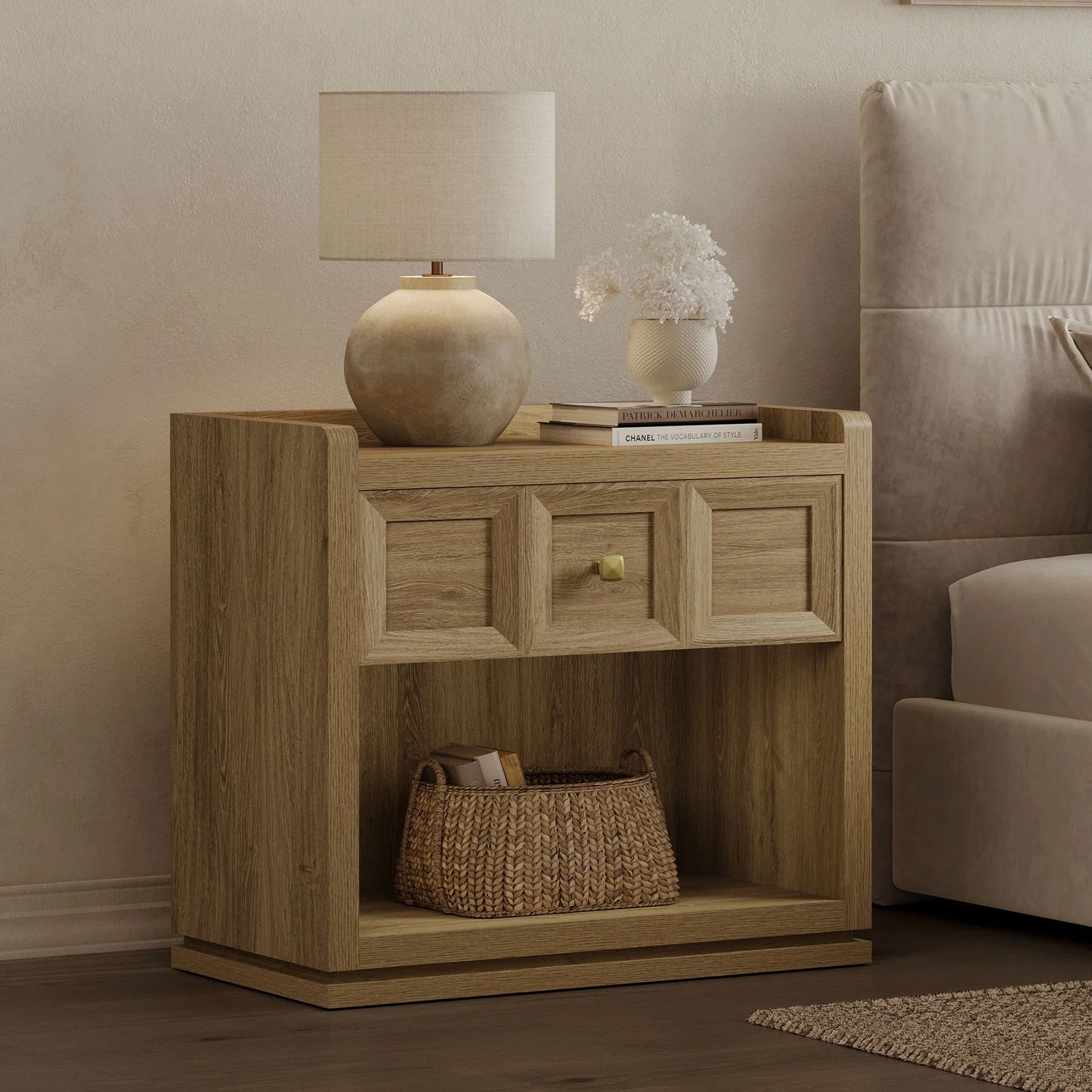 Helio Nightstands Set, 26 Inch Wide