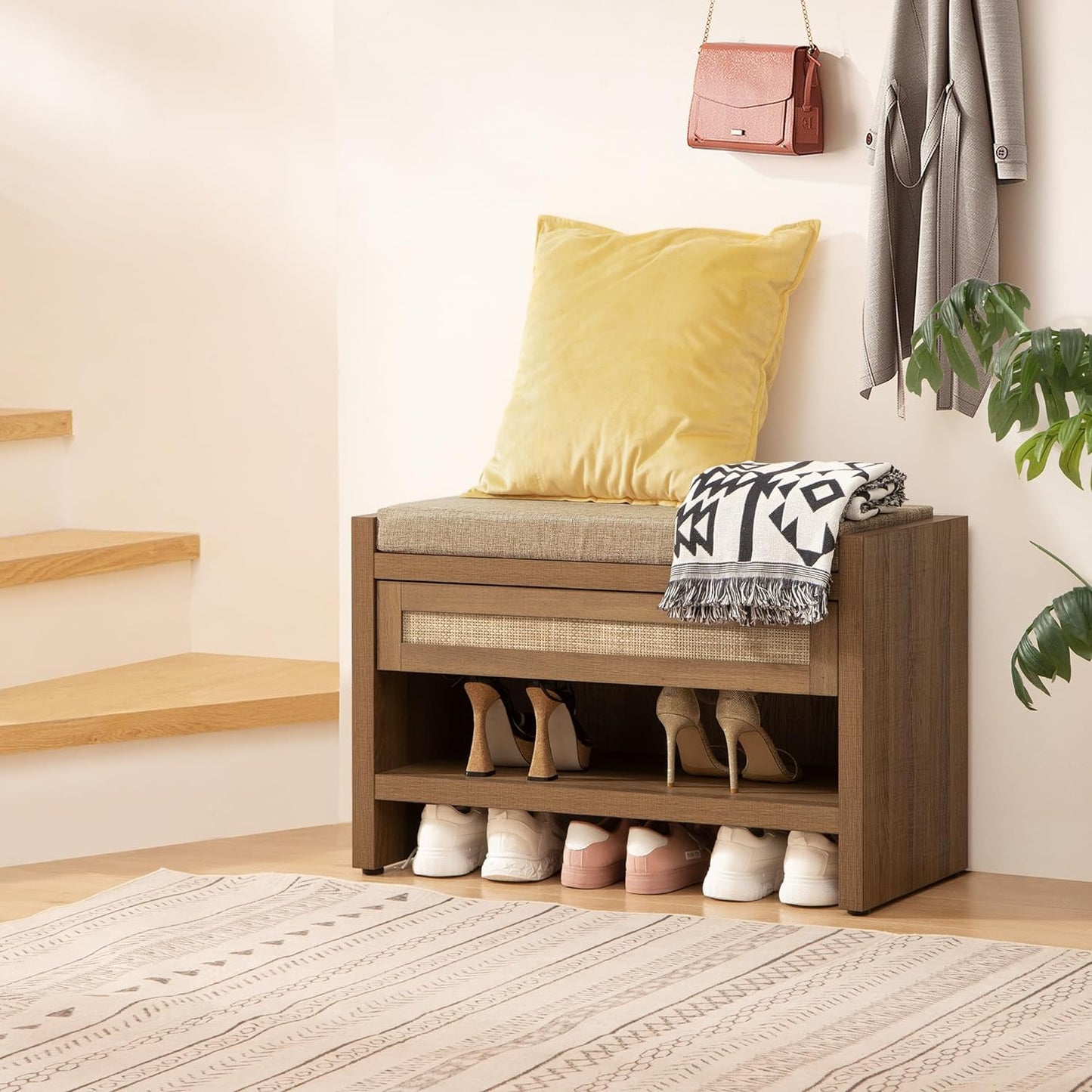 Savanna Shoe Bench with Storage