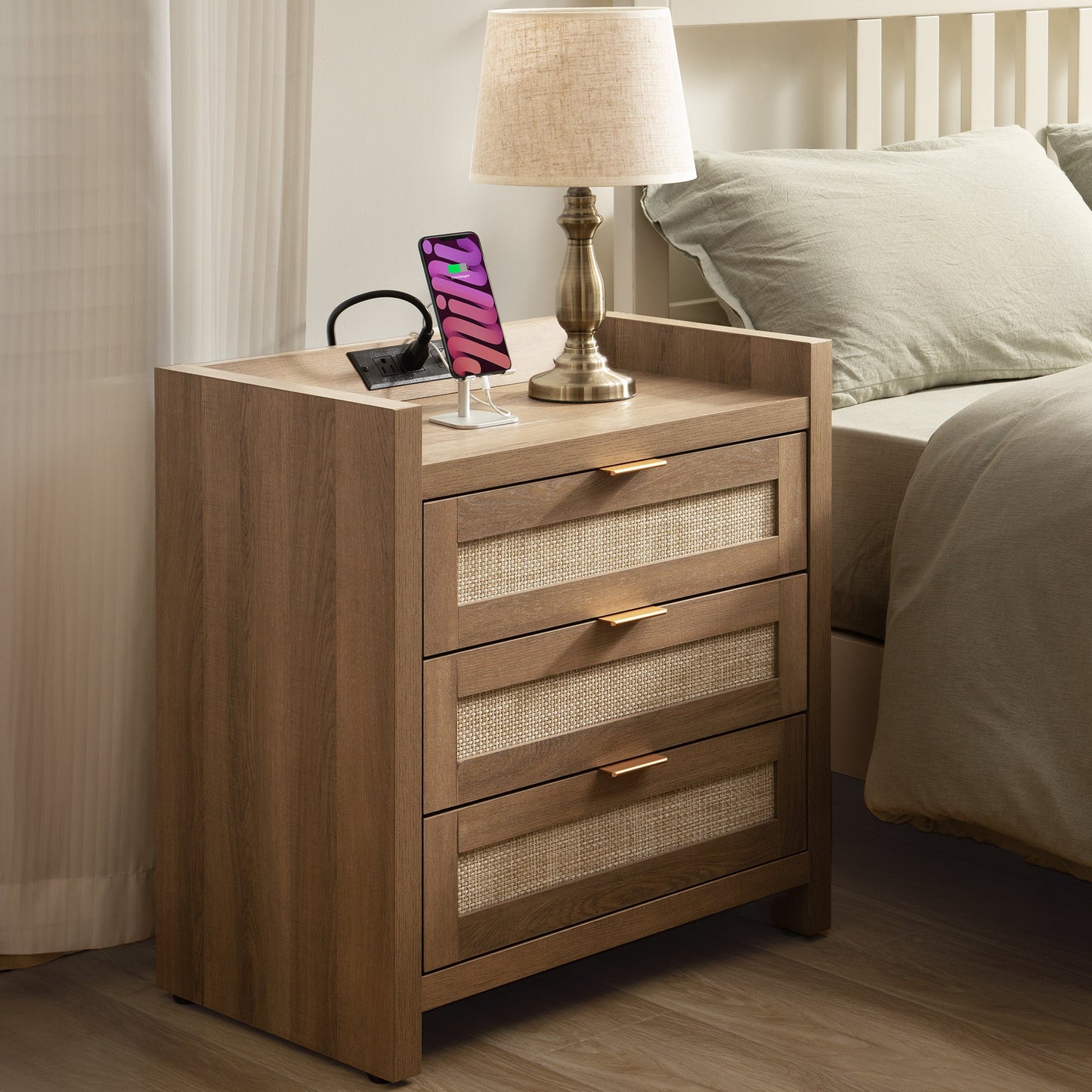 Savanna 3 Drawers Nightstand