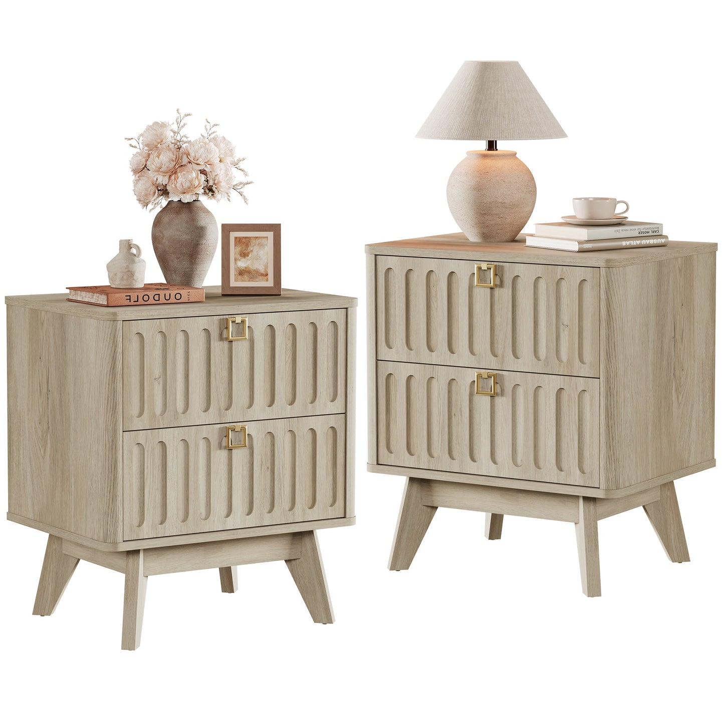 Domus Nightstand with Drawers