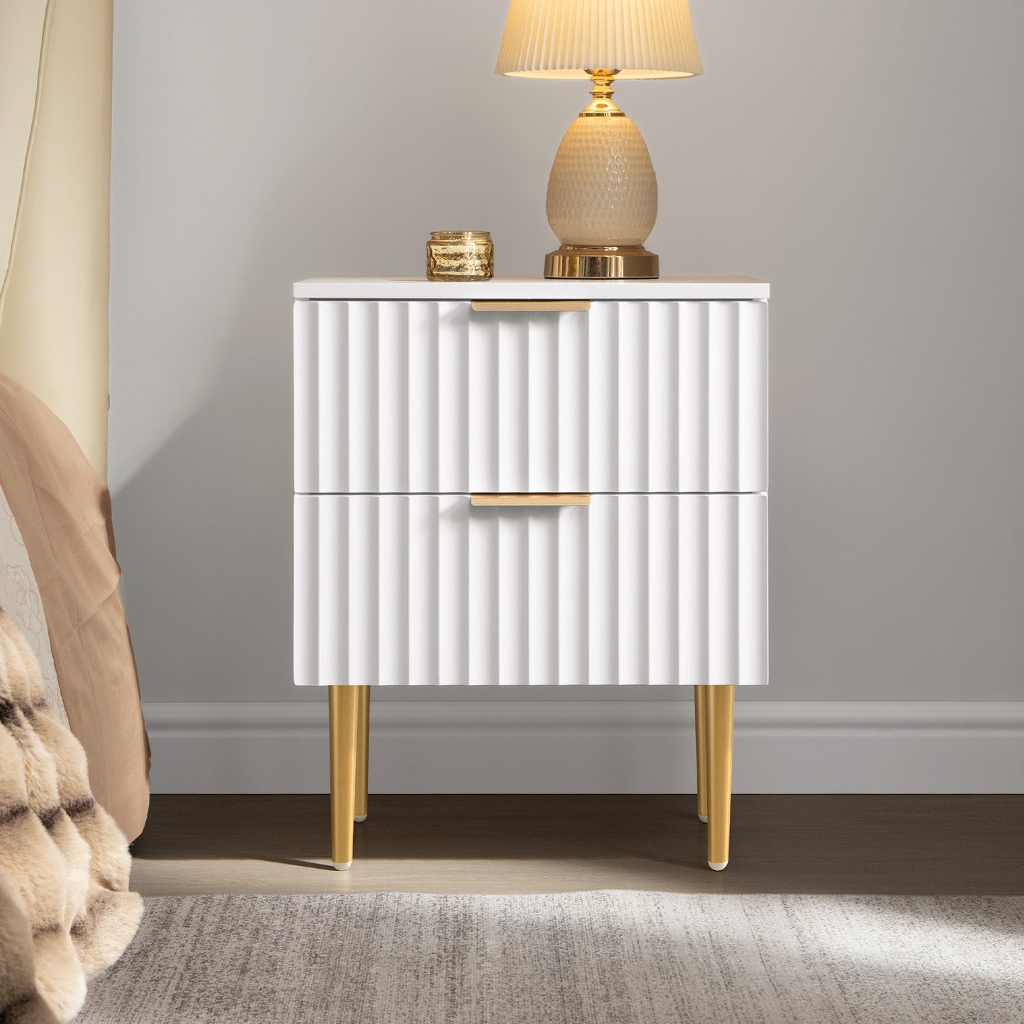 Opus Nightstand with Drawers