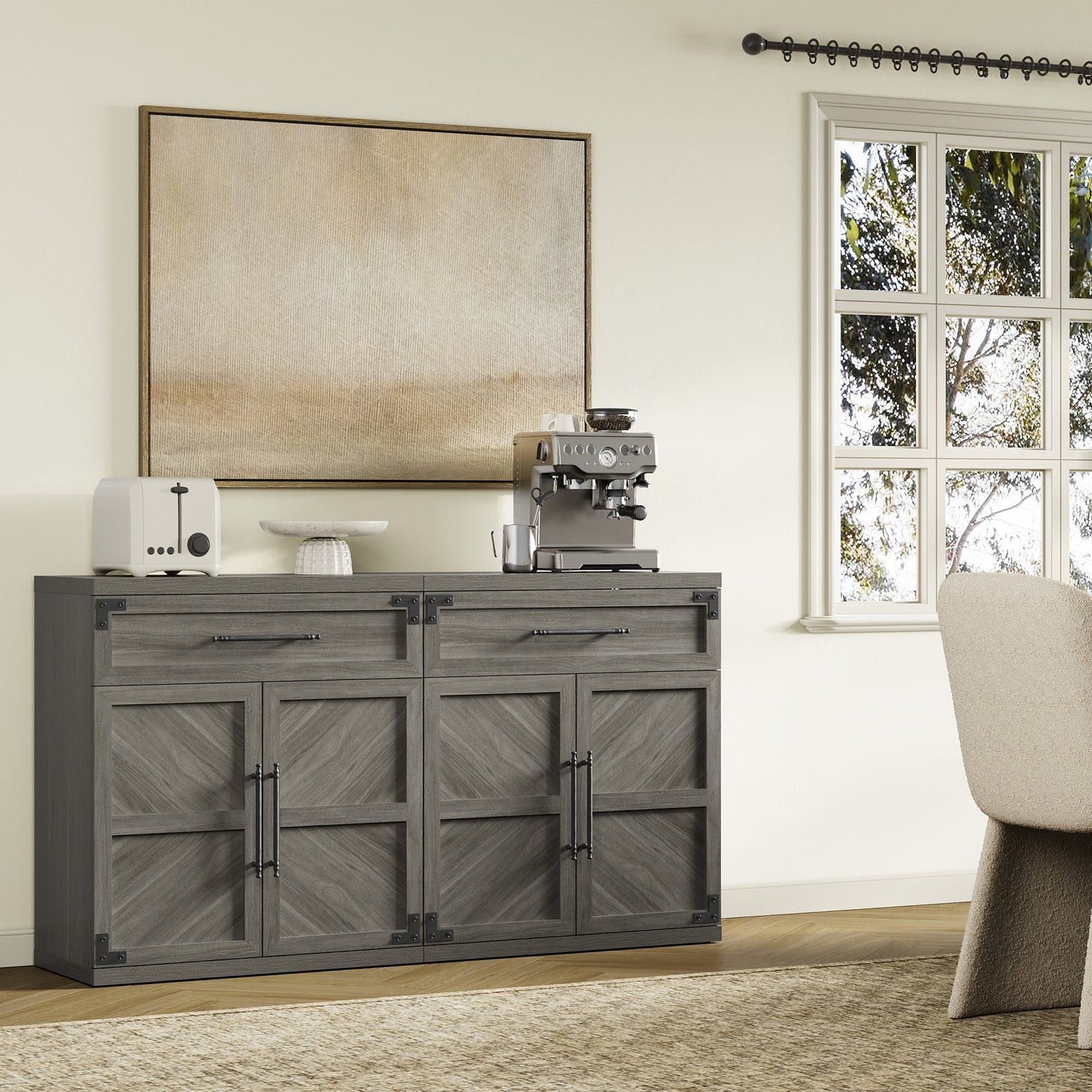 Willow Sideboard with 1 Drawer and 2 Doors for Living Room