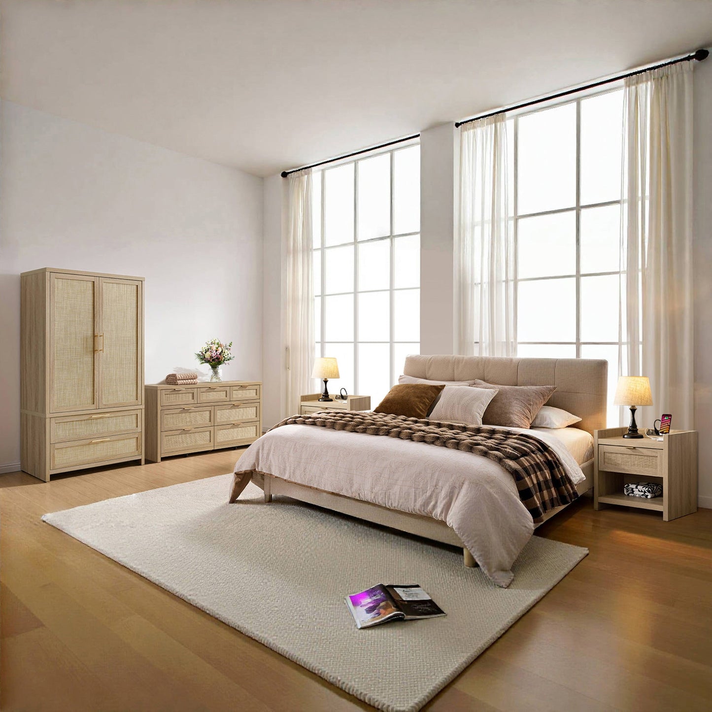 Savanna Wardrobes Closet and Dresser Set