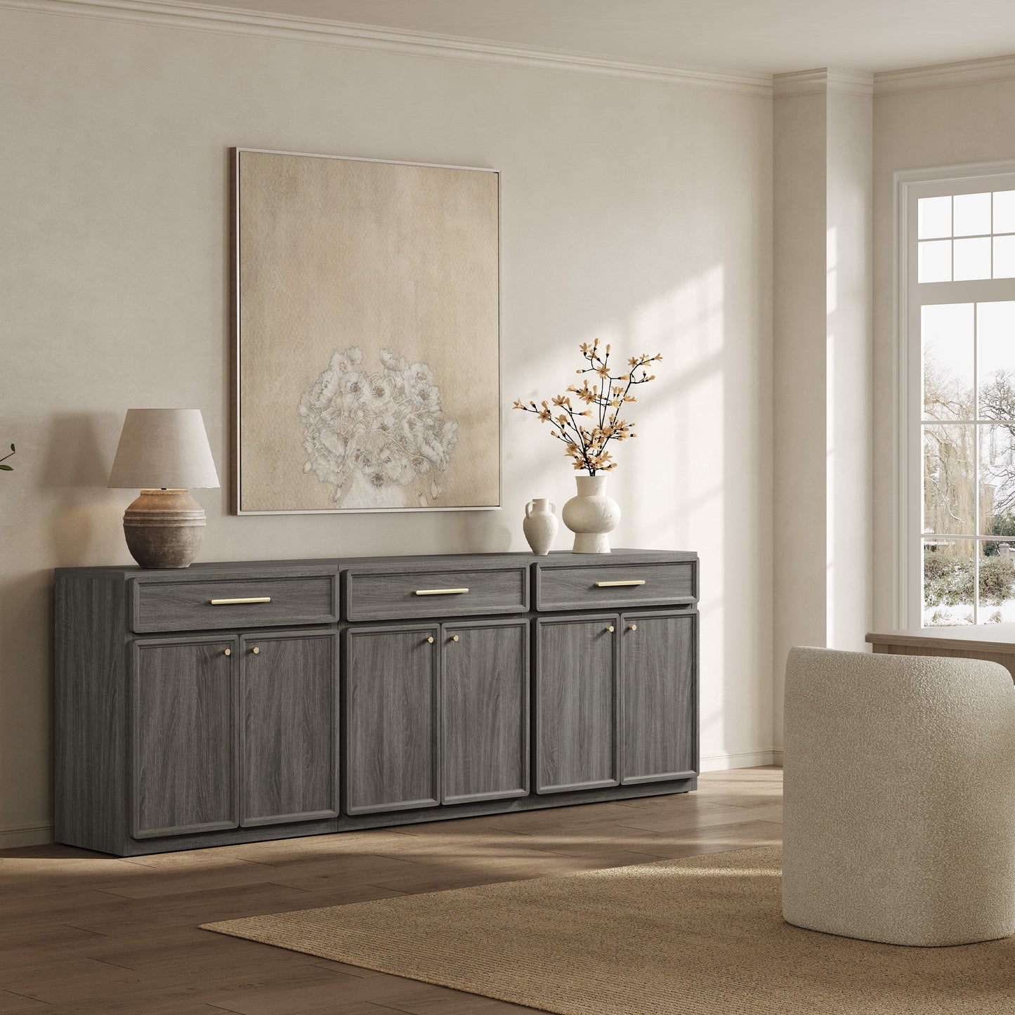 Crescent Sideboard with 1 Drawer