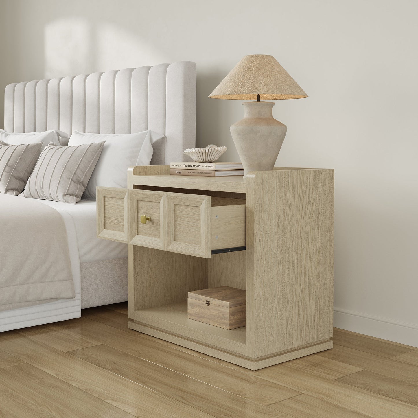 Helio Nightstands Set, 26 Inch Wide