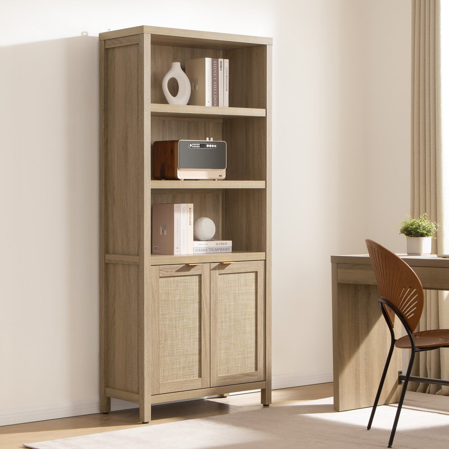 Savanna 70.9'' Tall Black Bookcase