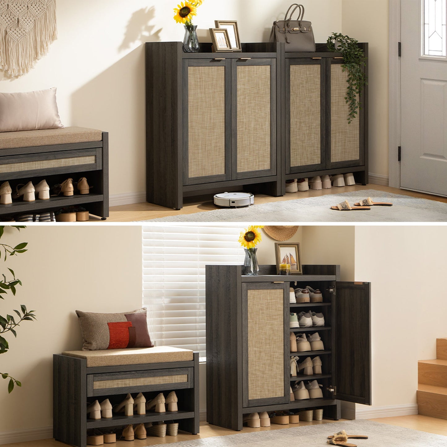 Savanna Shoe Cabinet, 2 Doors