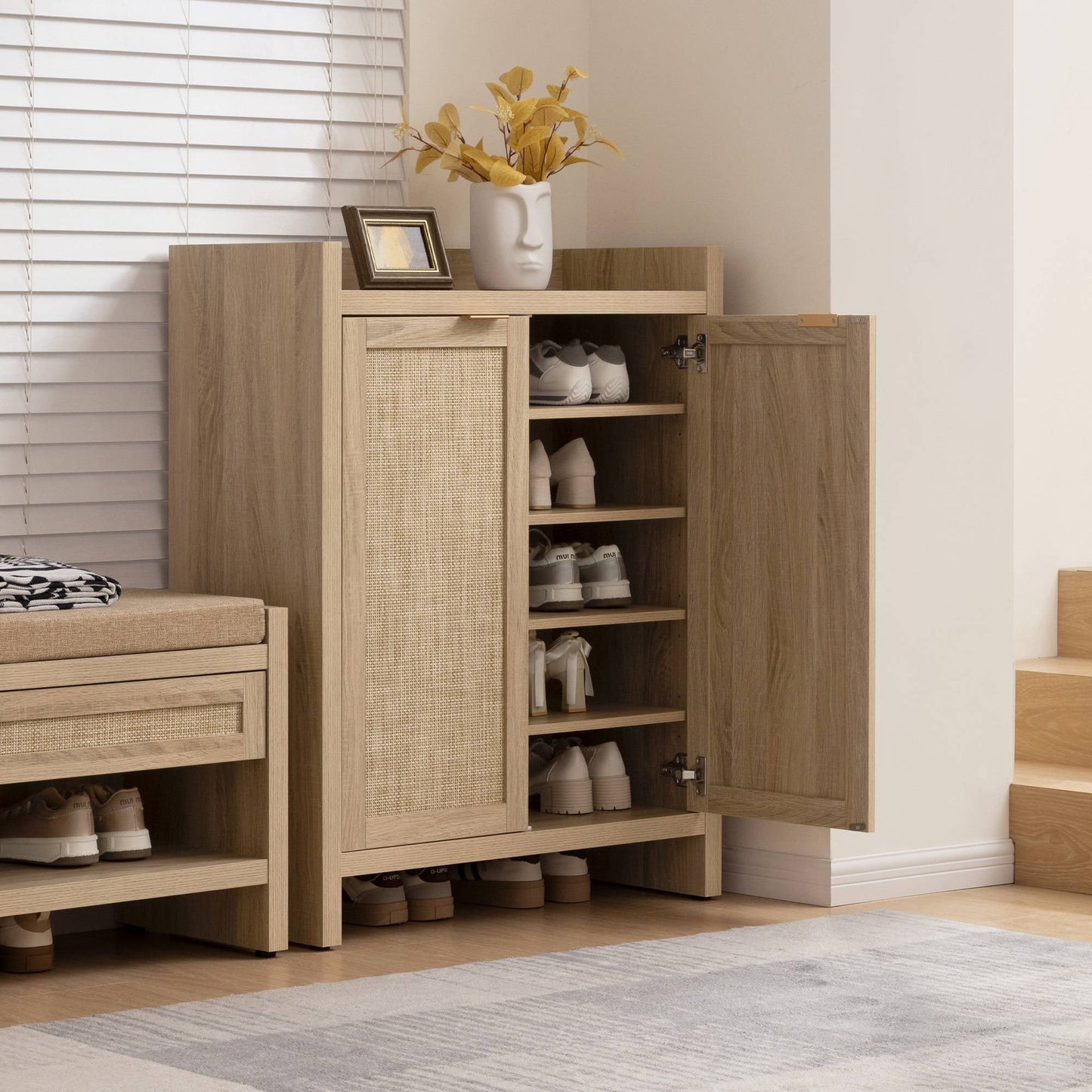 Savanna Shoe Cabinet, 24 Pairs Shoes