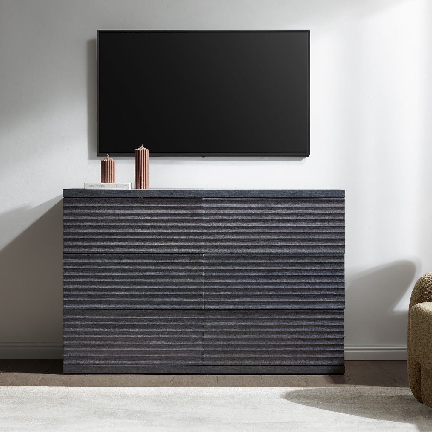 Stria Sideboard with 3 Drawers