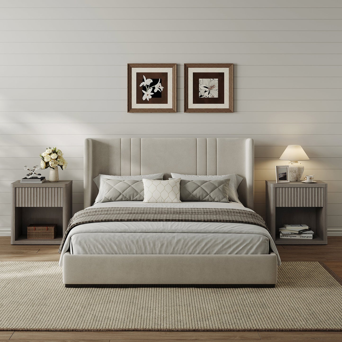 Stria Dresser and Night Tables Set