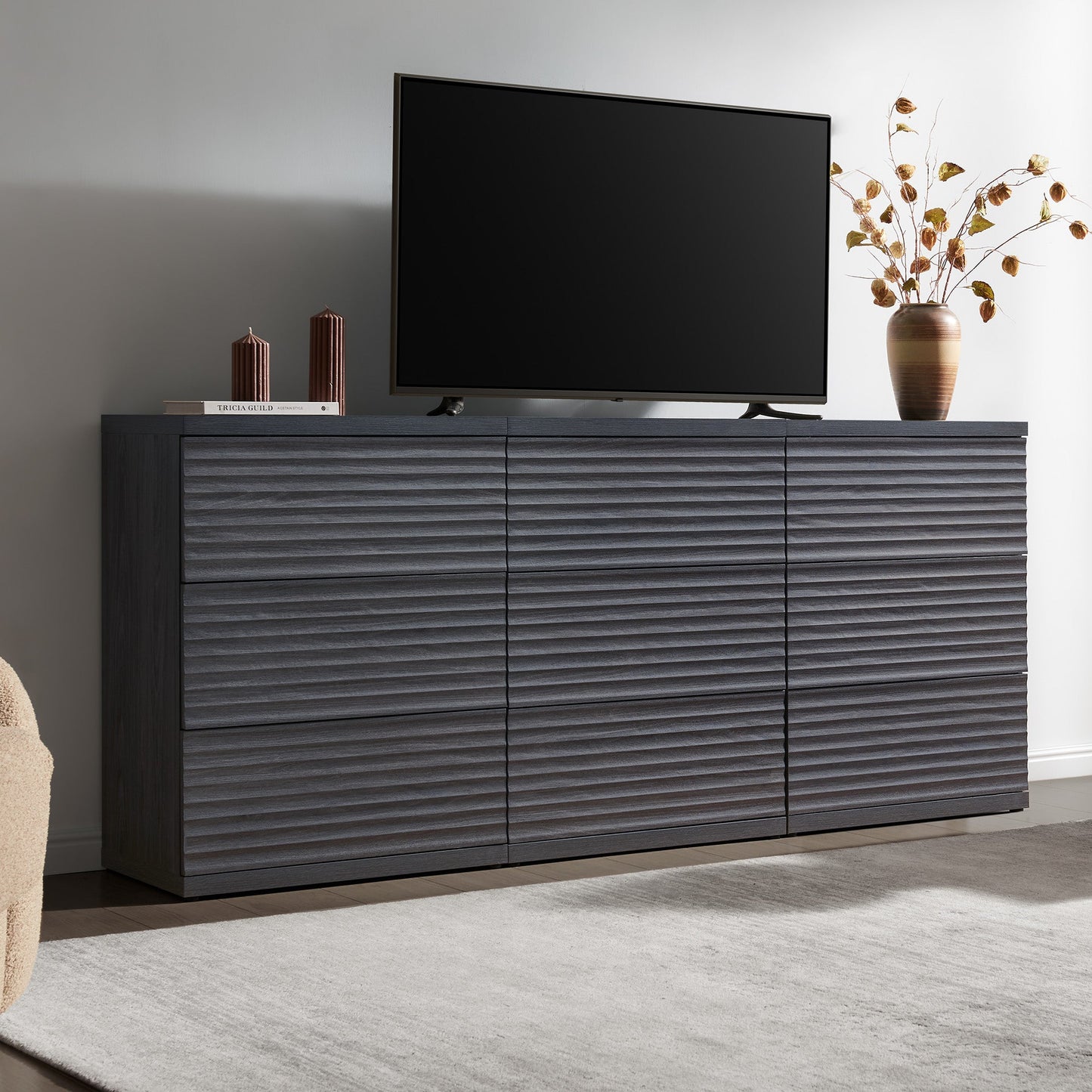 Stria Sideboard with 3 Drawers