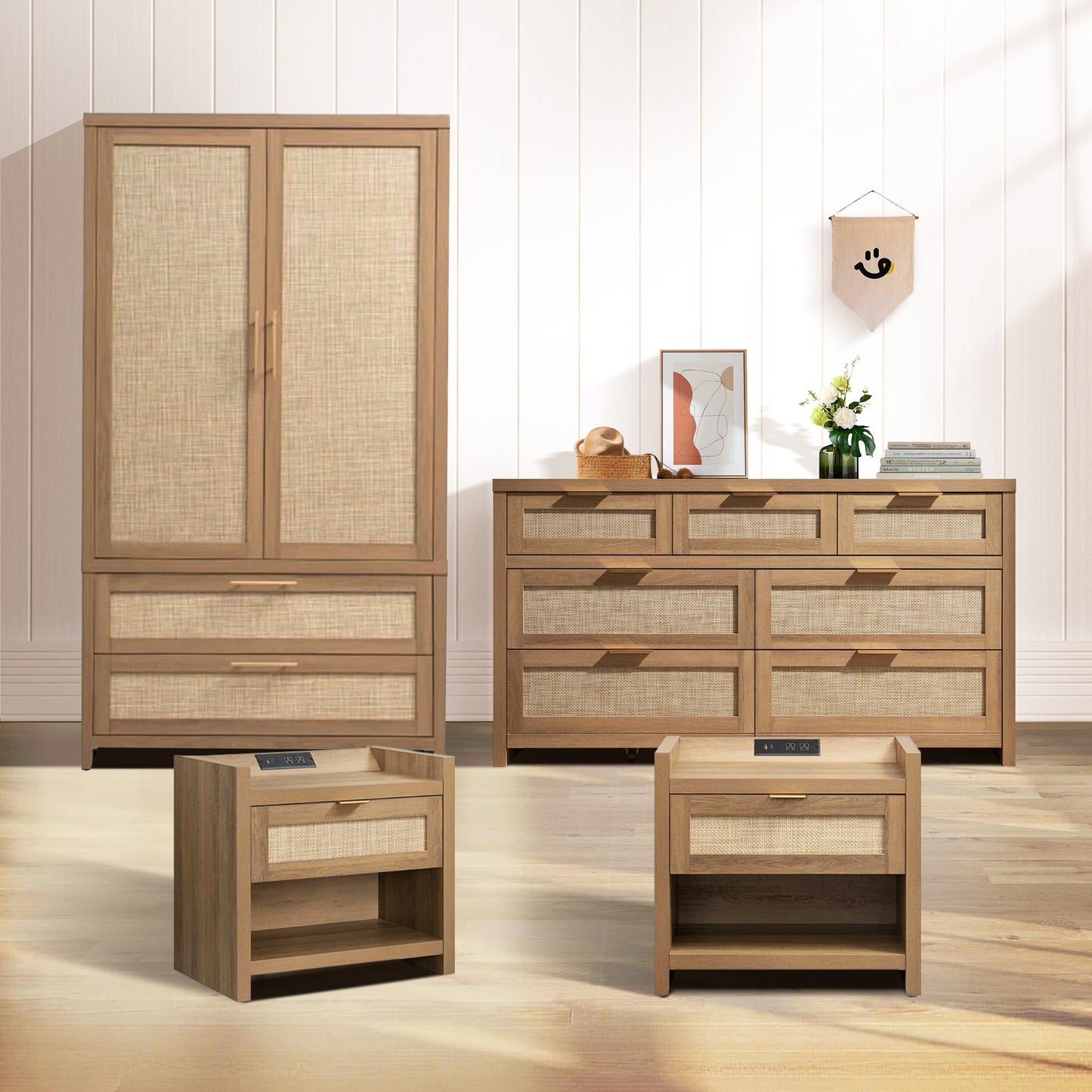 Savanna Wardrobes Closet and Dresser Set
