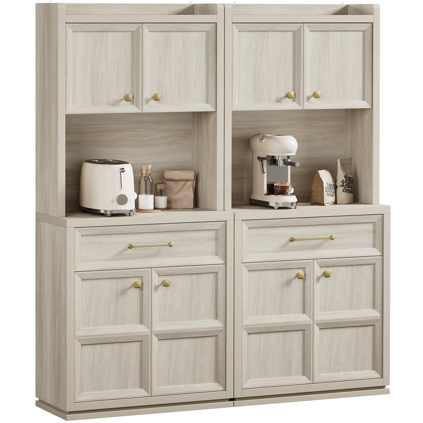 Helio White Pantry Cabinet