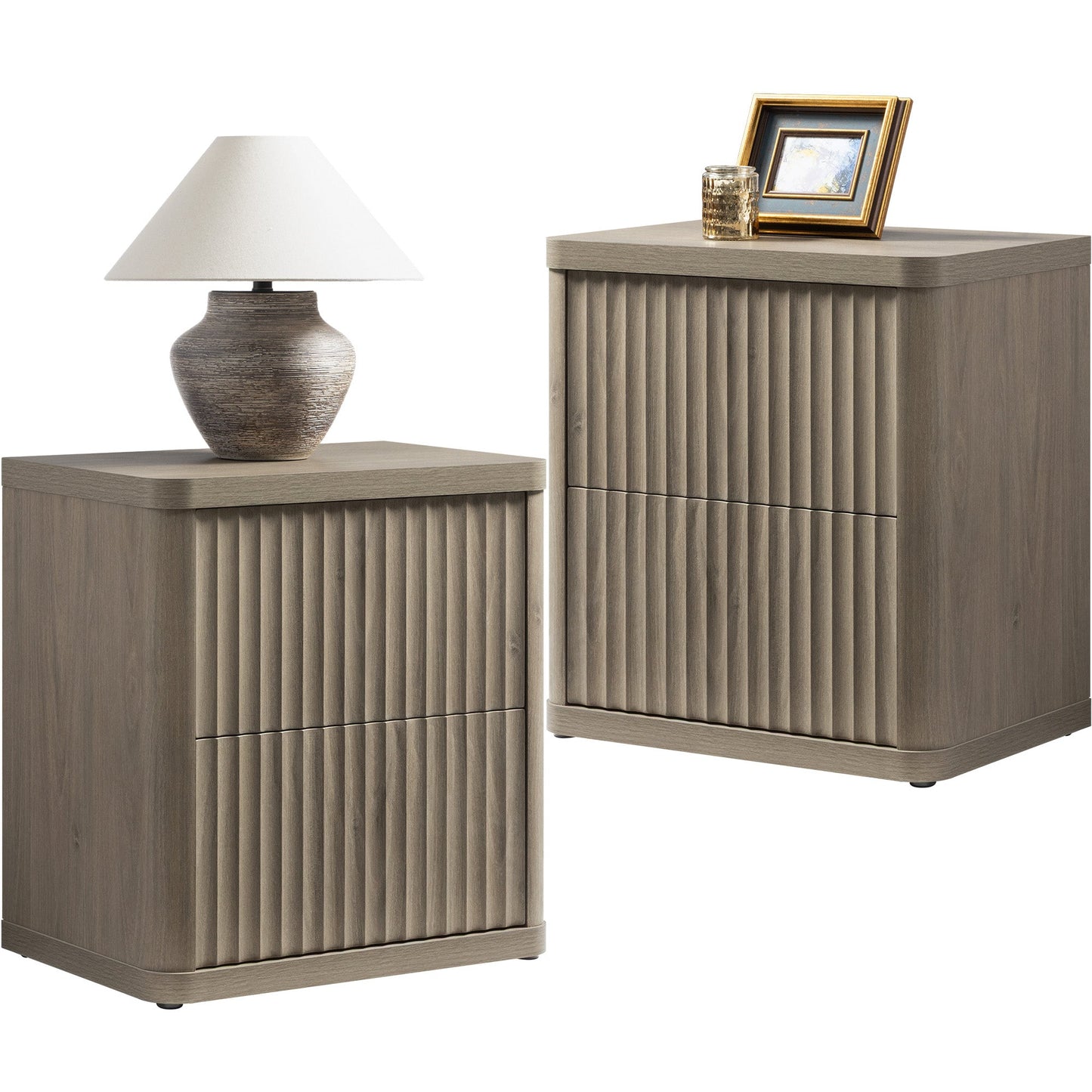 Cas Nightstand with 2 Drawers