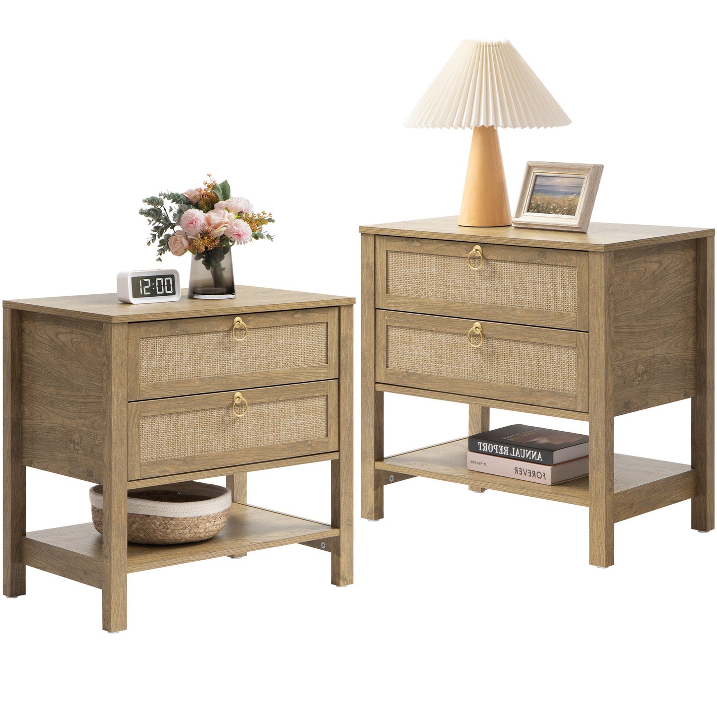 Terra 6 Drawers Dresser And 2 Drawers Nightstands Sets