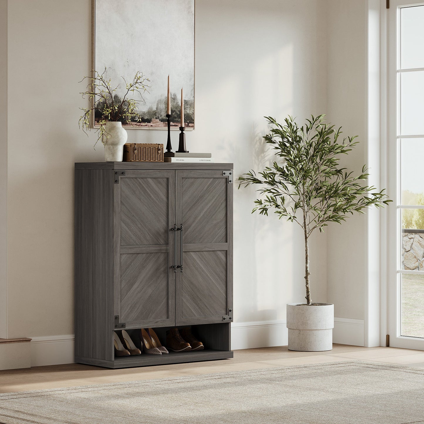 Willow Shoe Cabinet with 2 Doors