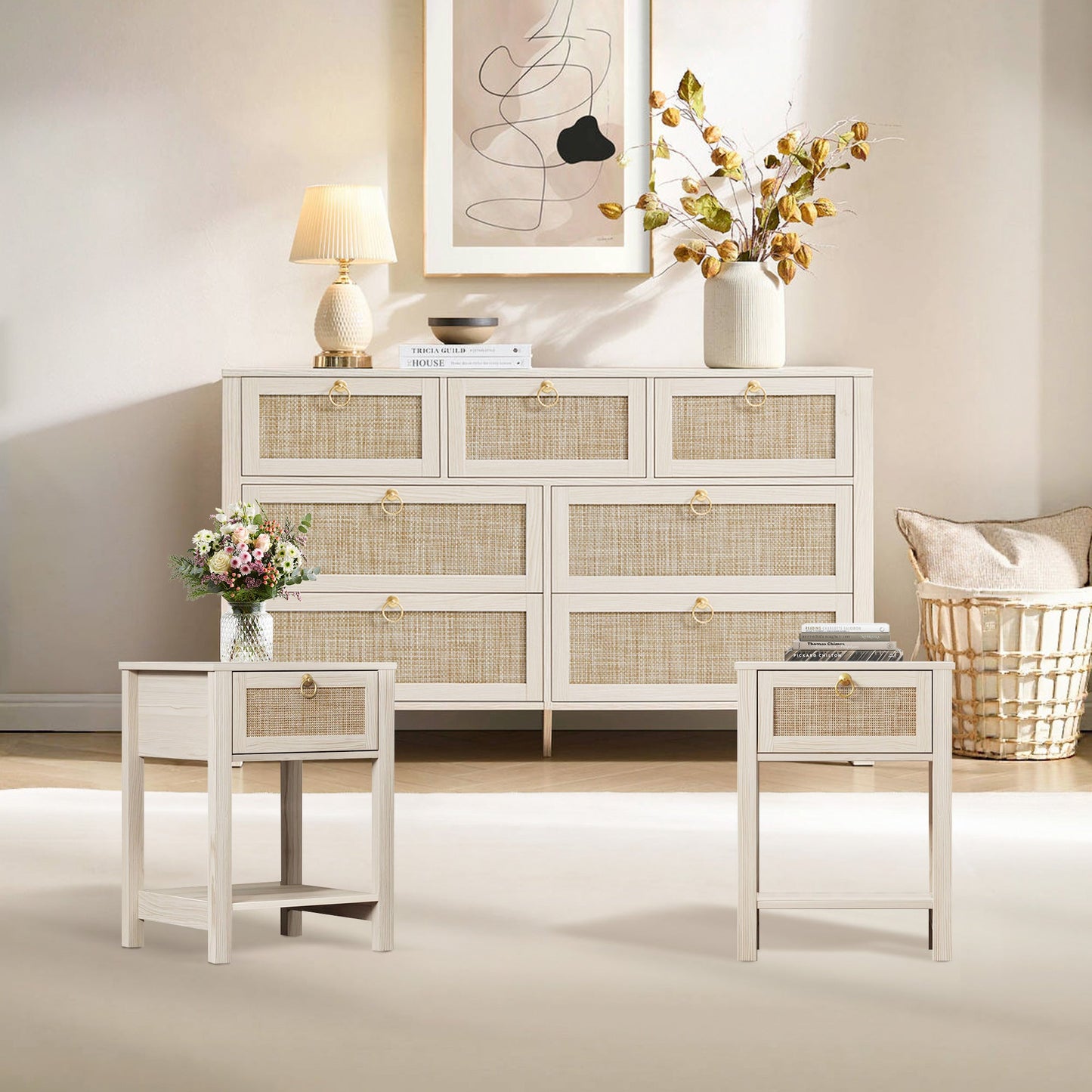 Terra Dresser and Night Tables Set
