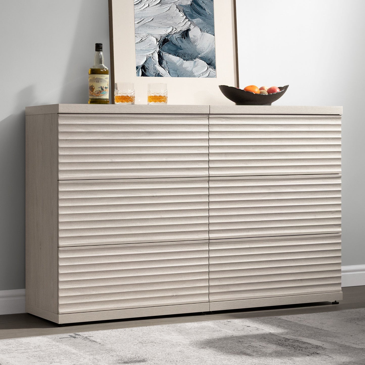 Stria Dresser and Night Tables Set