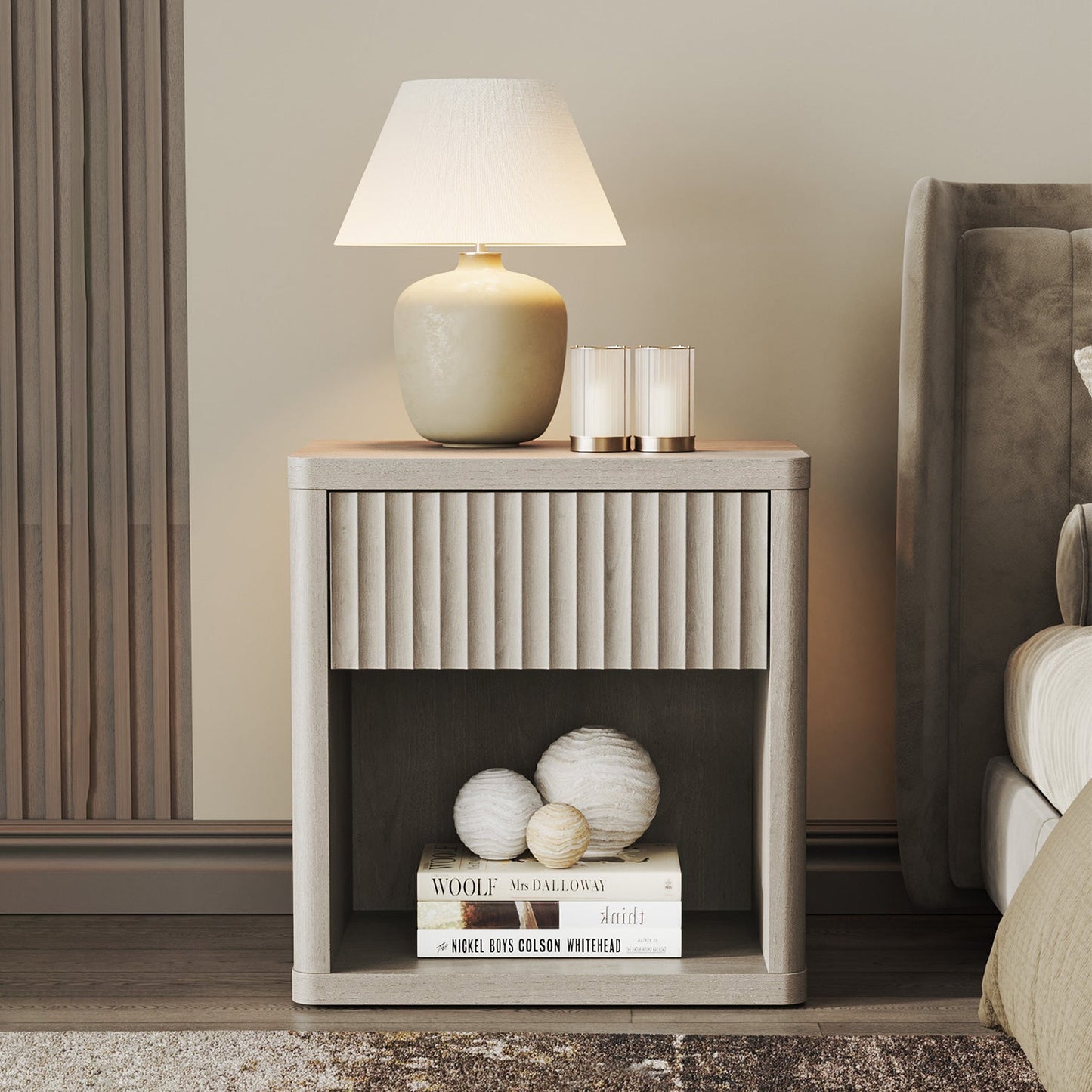 Stria Dresser and Night Tables Set