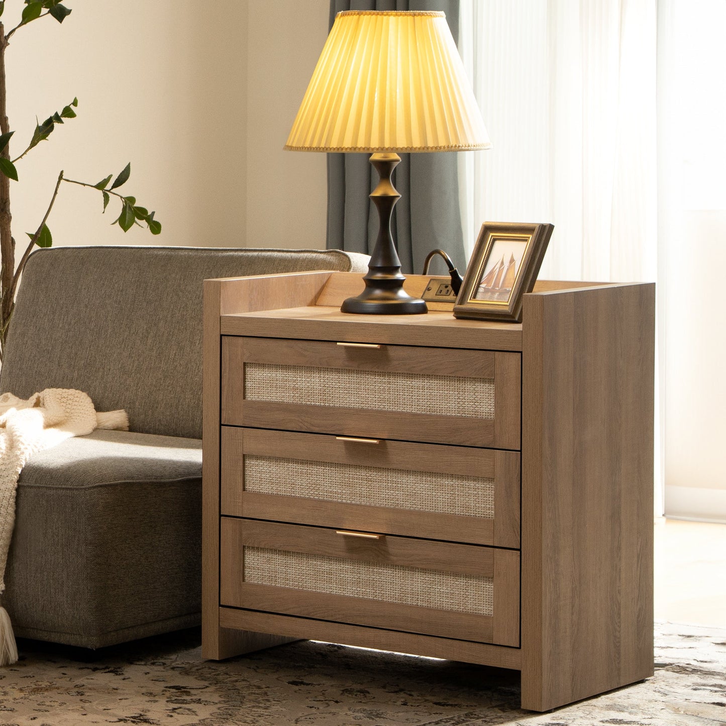 Savanna 3 Drawers Nightstand