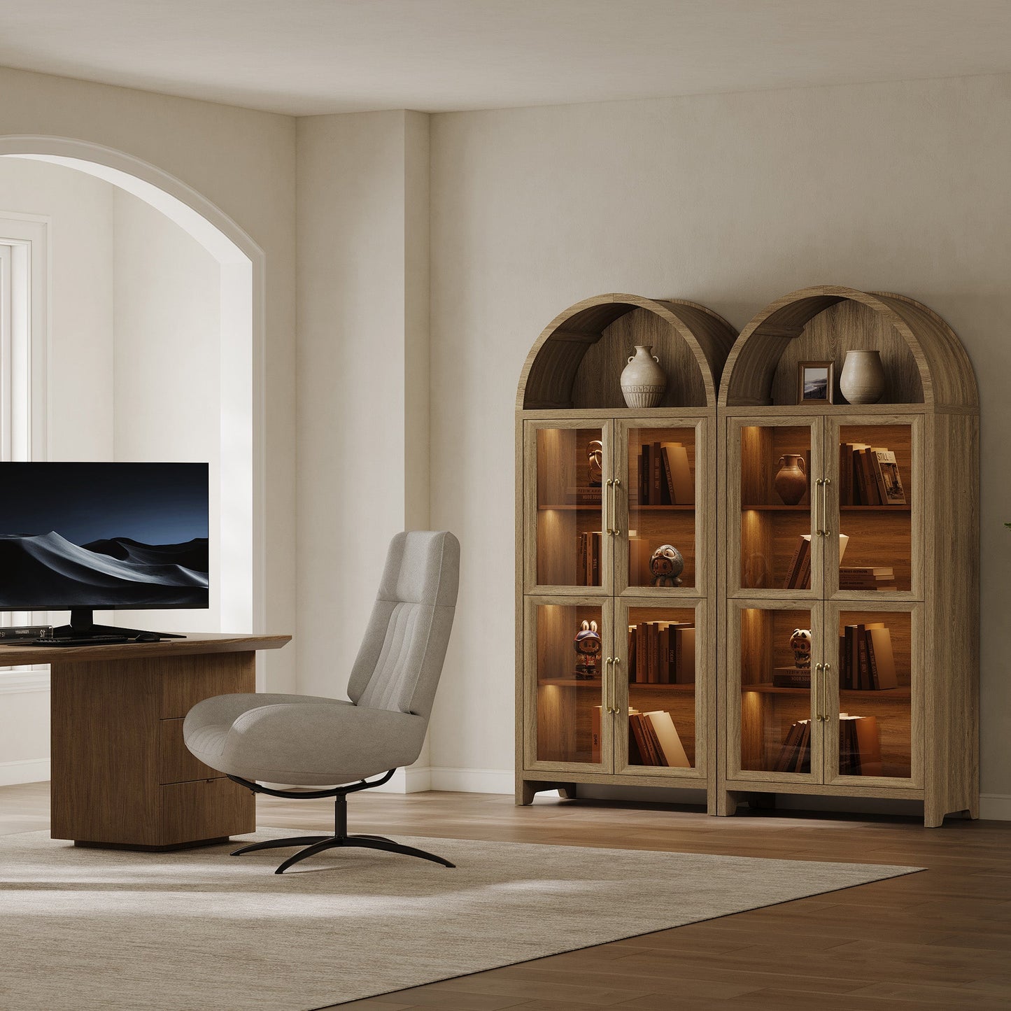 Helio Dining Room Cabinet with Lights