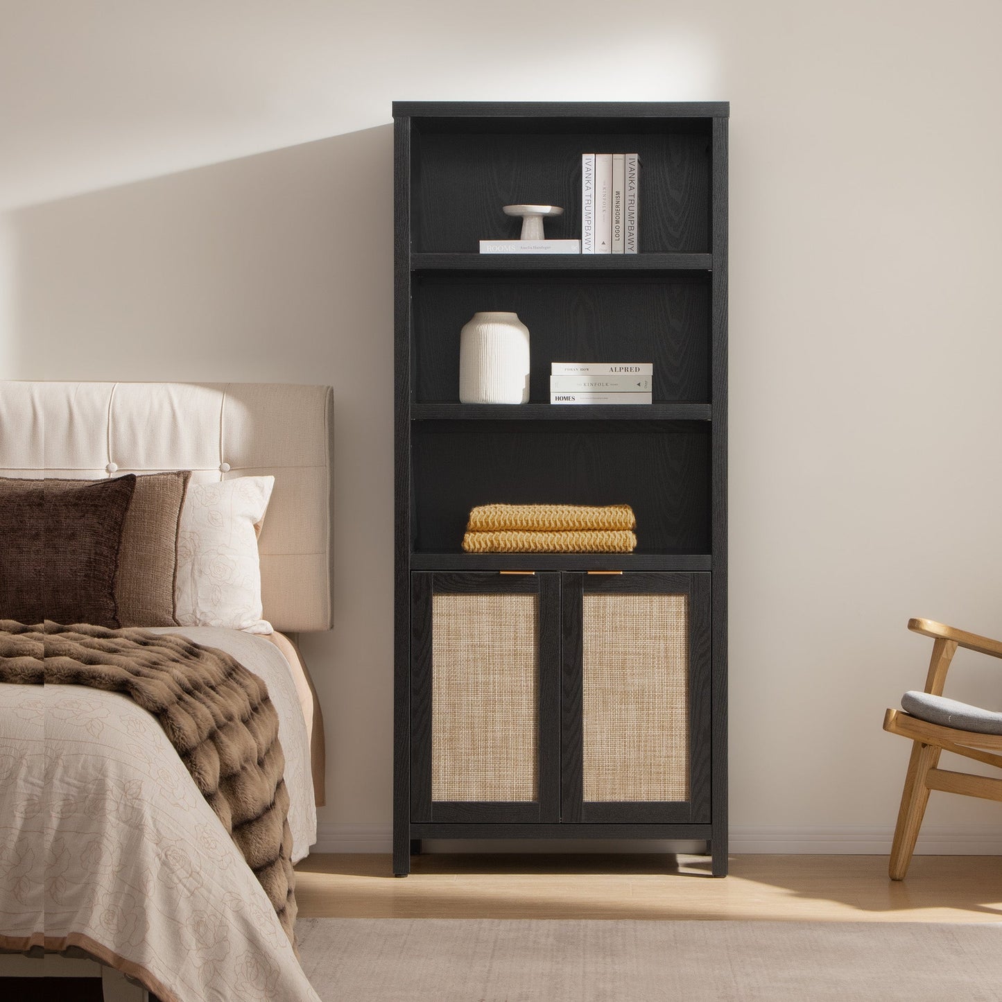 Savanna 70.9'' Tall Black Bookcase