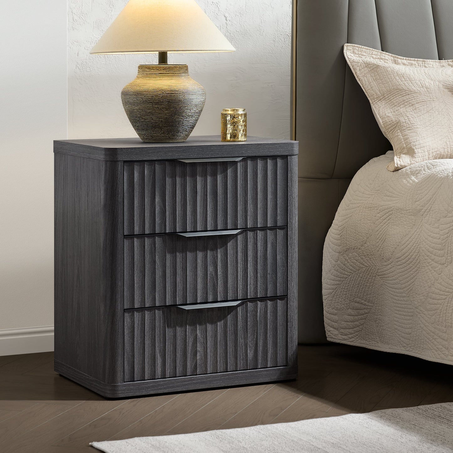 Cas 6 Drawers Dresser and 3 Drawers Nightstands Set