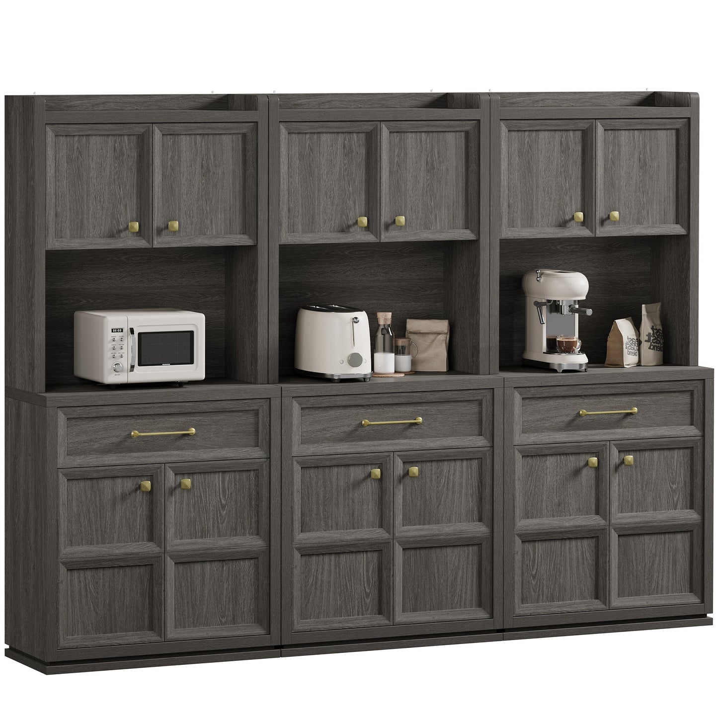 Helio White Pantry Cabinet