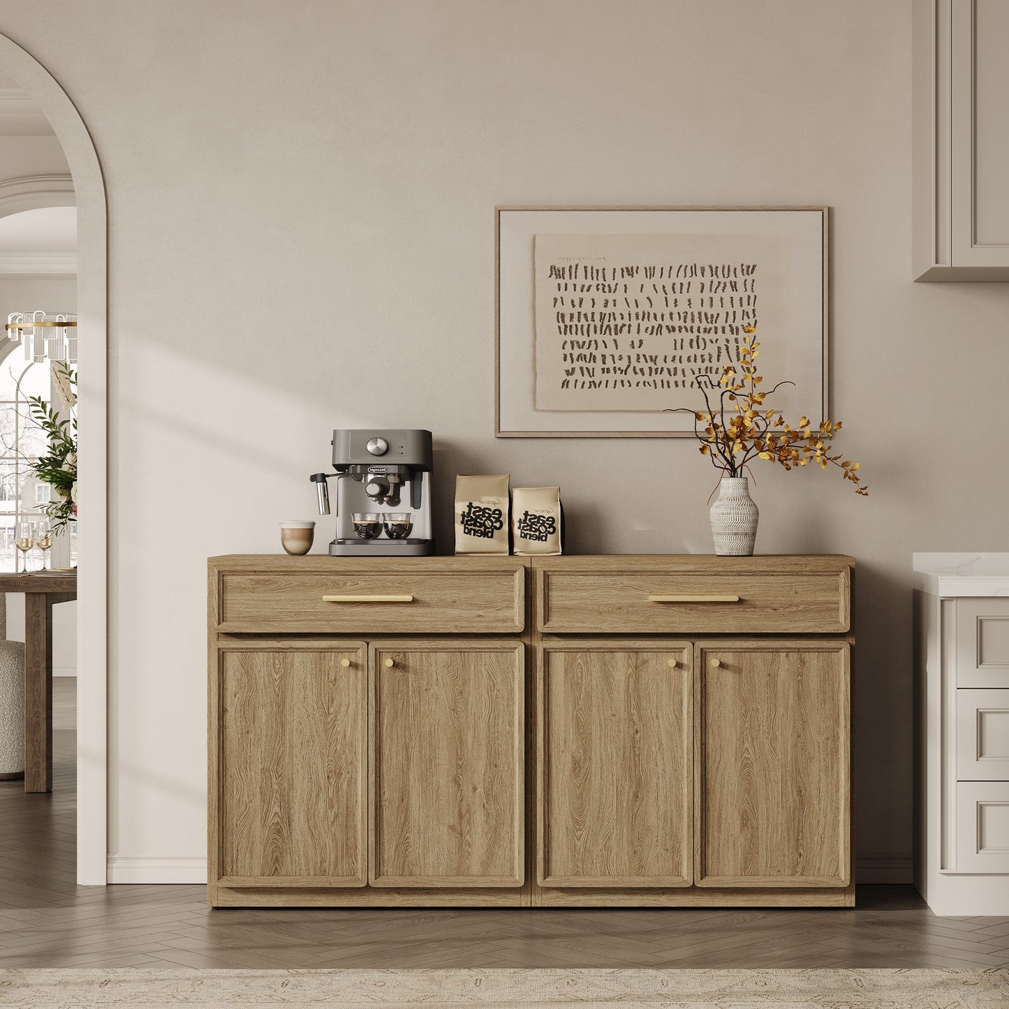 Crescent Sideboard with 1 Drawer