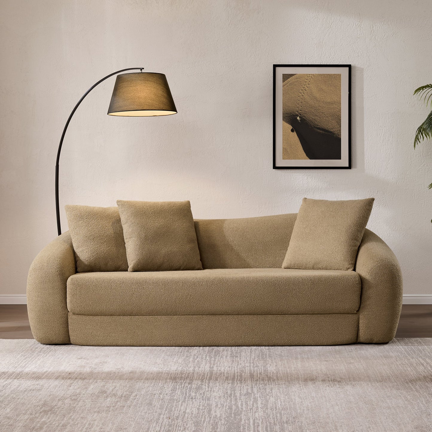 Nimbus 3 Seater Sofa Couch, Dark Grey