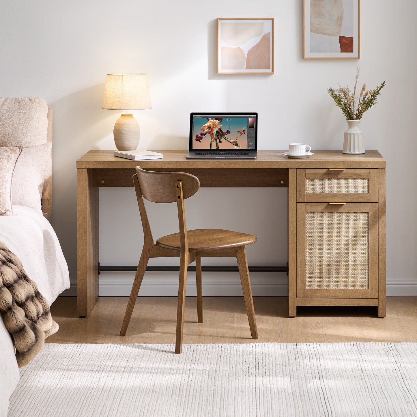 Savanna Vanity Desk with Door
