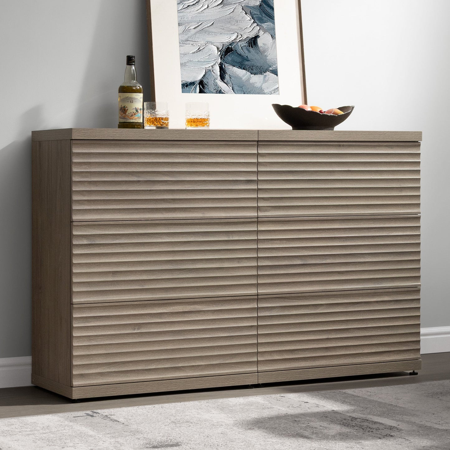 Stria Sideboard with 3 Drawers
