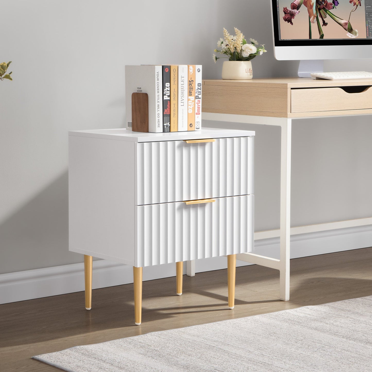 Opus Nightstand with Drawers