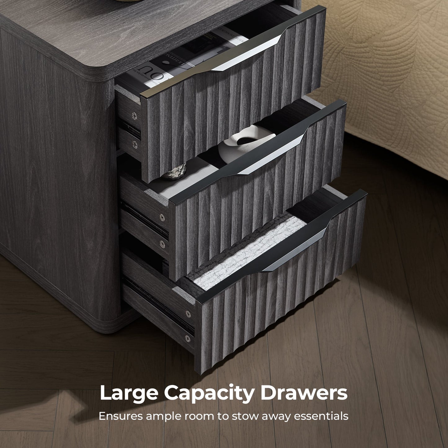 Cas 6 Drawers Dresser and 3 Drawers Nightstands Set