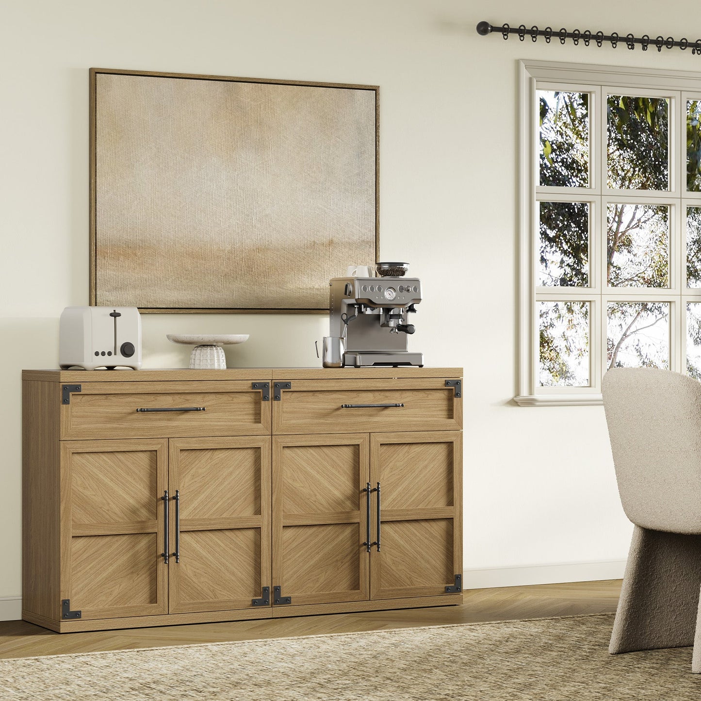 Willow Sideboard with 1 Drawer and 2 Doors for Entryway
