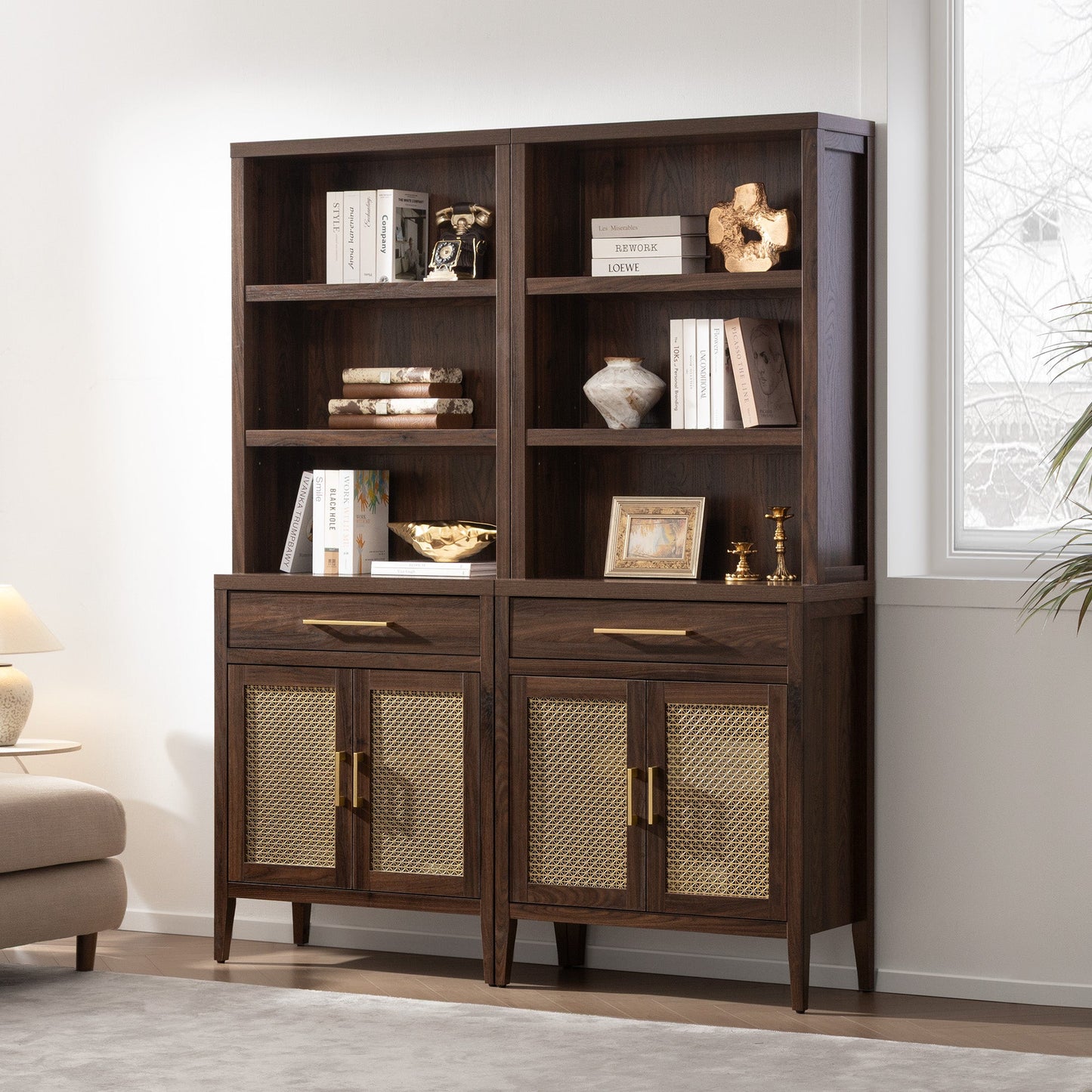 Andy Bookcase with Doors