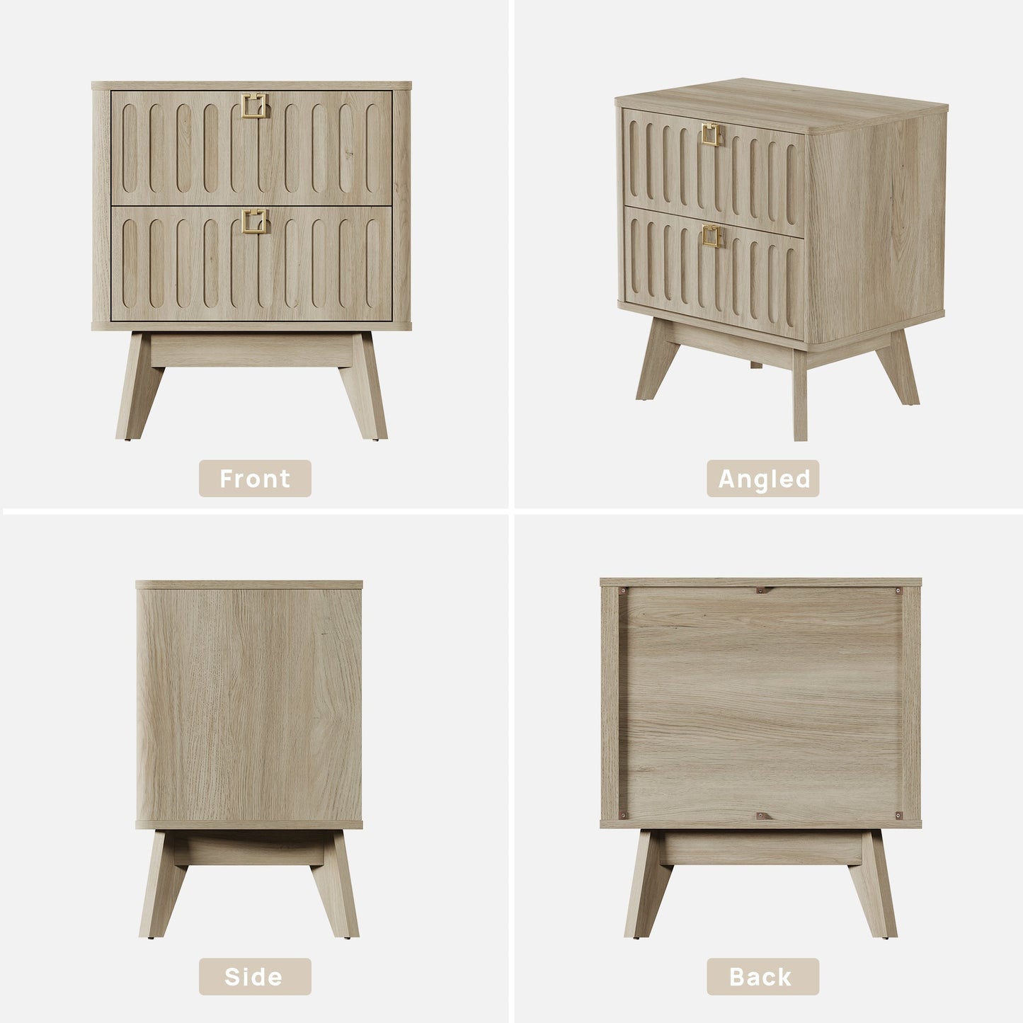 Domus Nightstand with Drawers