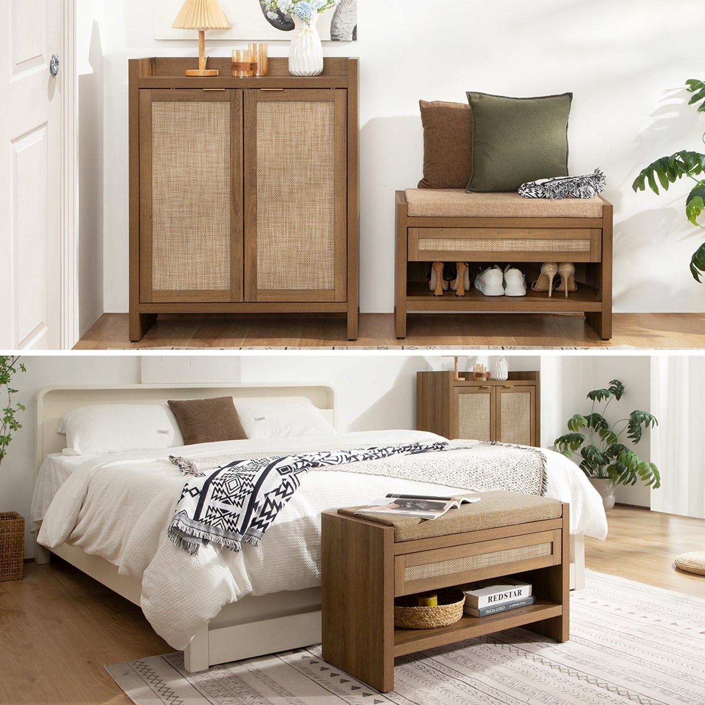Savanna Shoe Bench with Storage