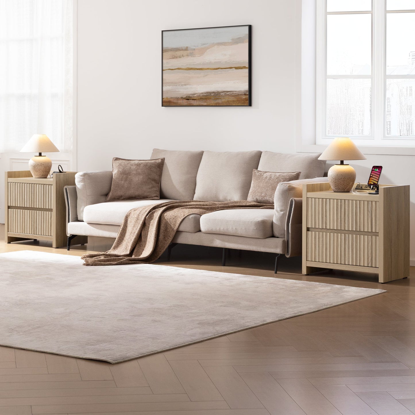 Prelude End Tables, 2 Drawers