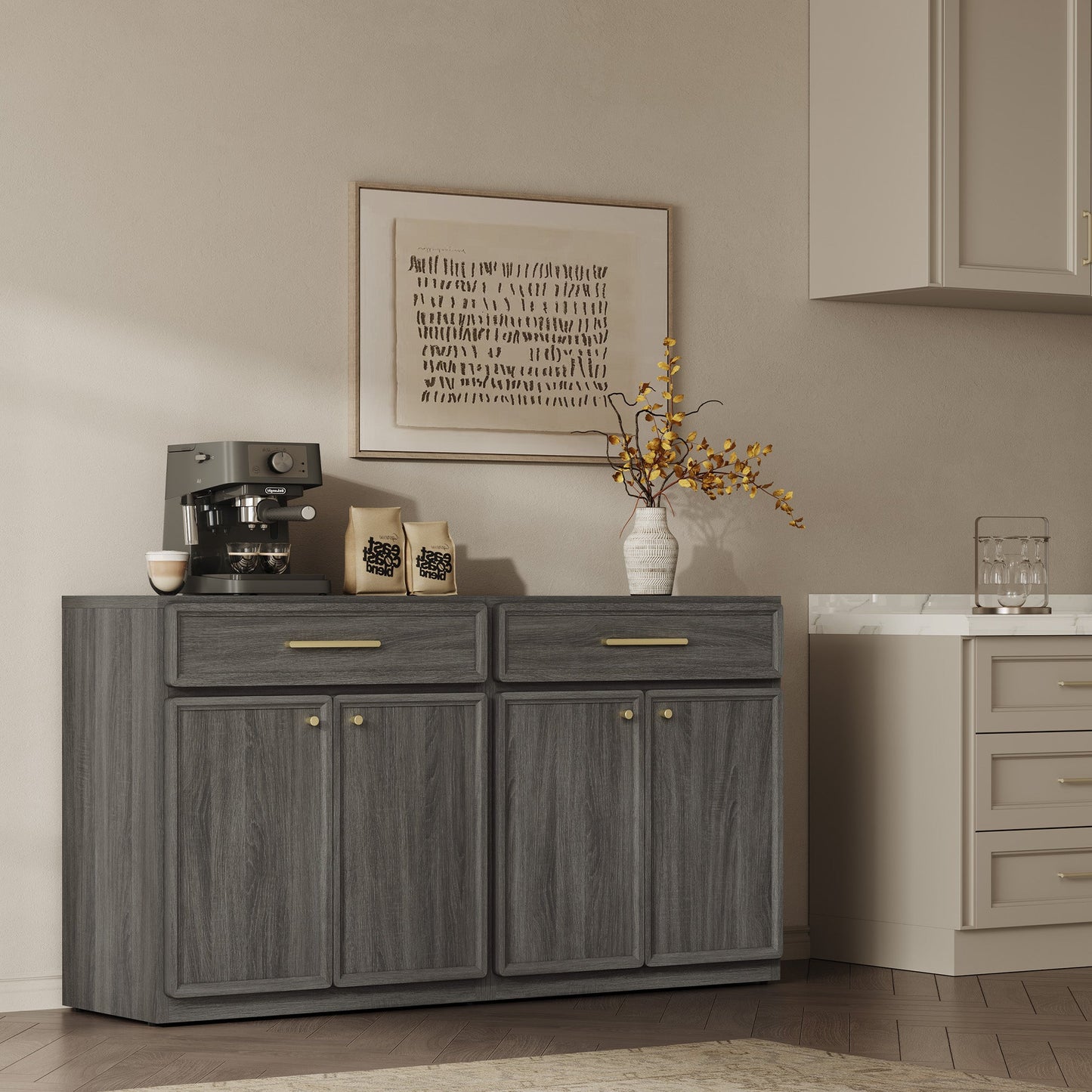 Crescent Sideboard Buffet Cabinet