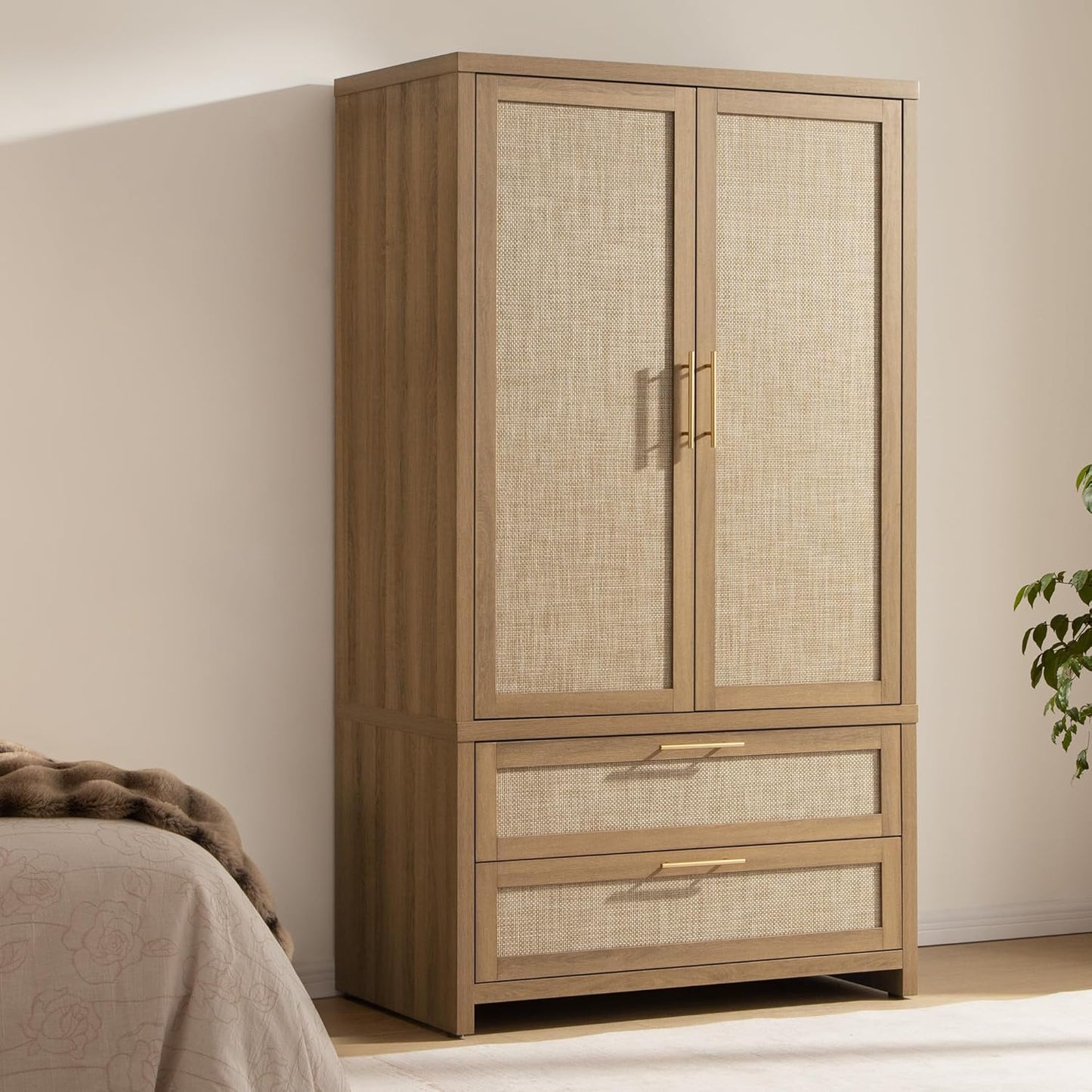 Savanna Wardrobes Closet,Dresser and Nightstand Set