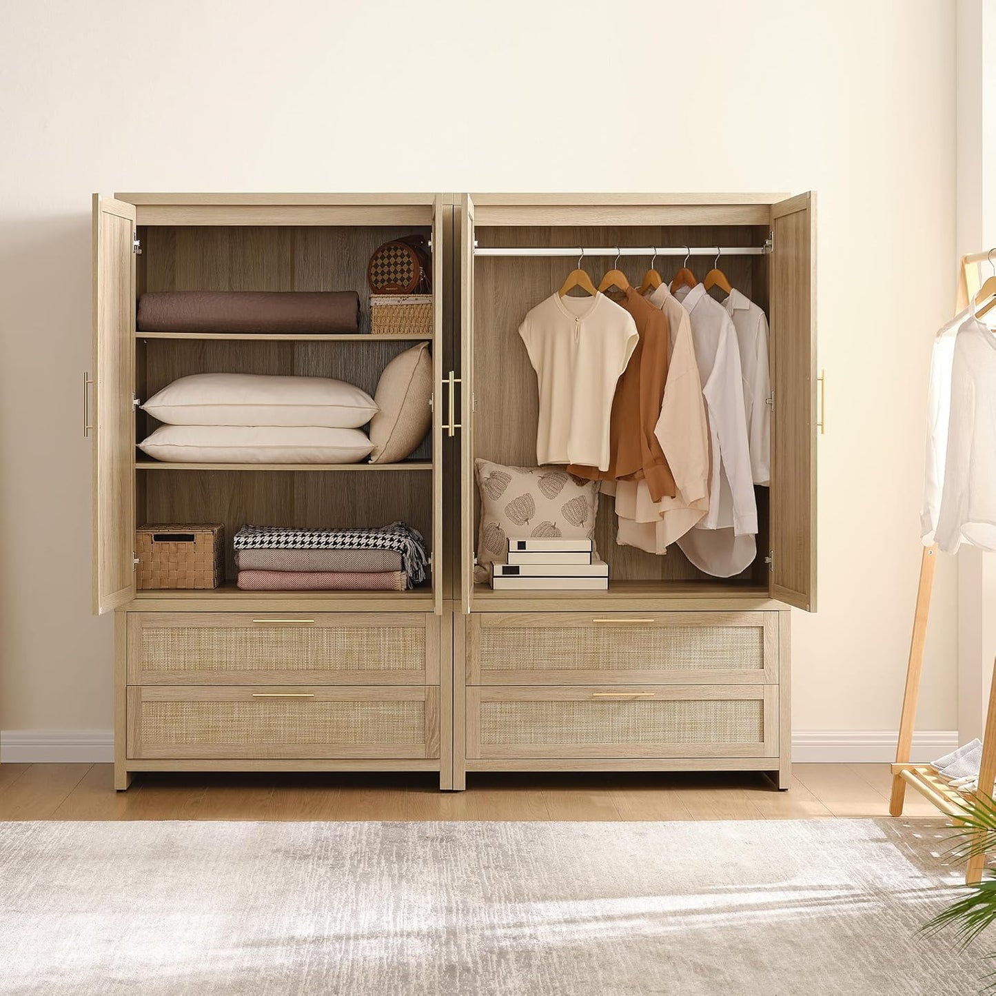 Savanna Wardrobe Closet, 71Inch Height