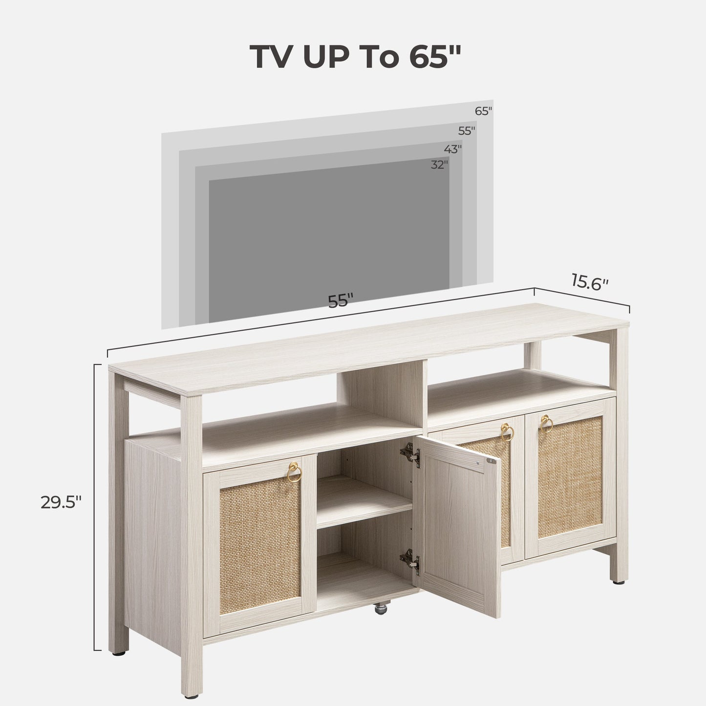 Terra TV Stand up to 60 Inch TV