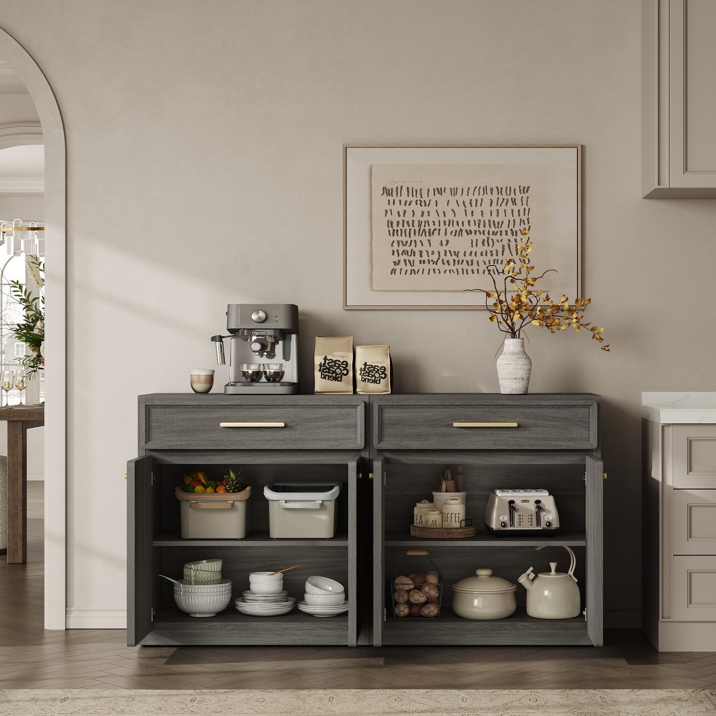 Crescent Sideboard Buffet Cabinet