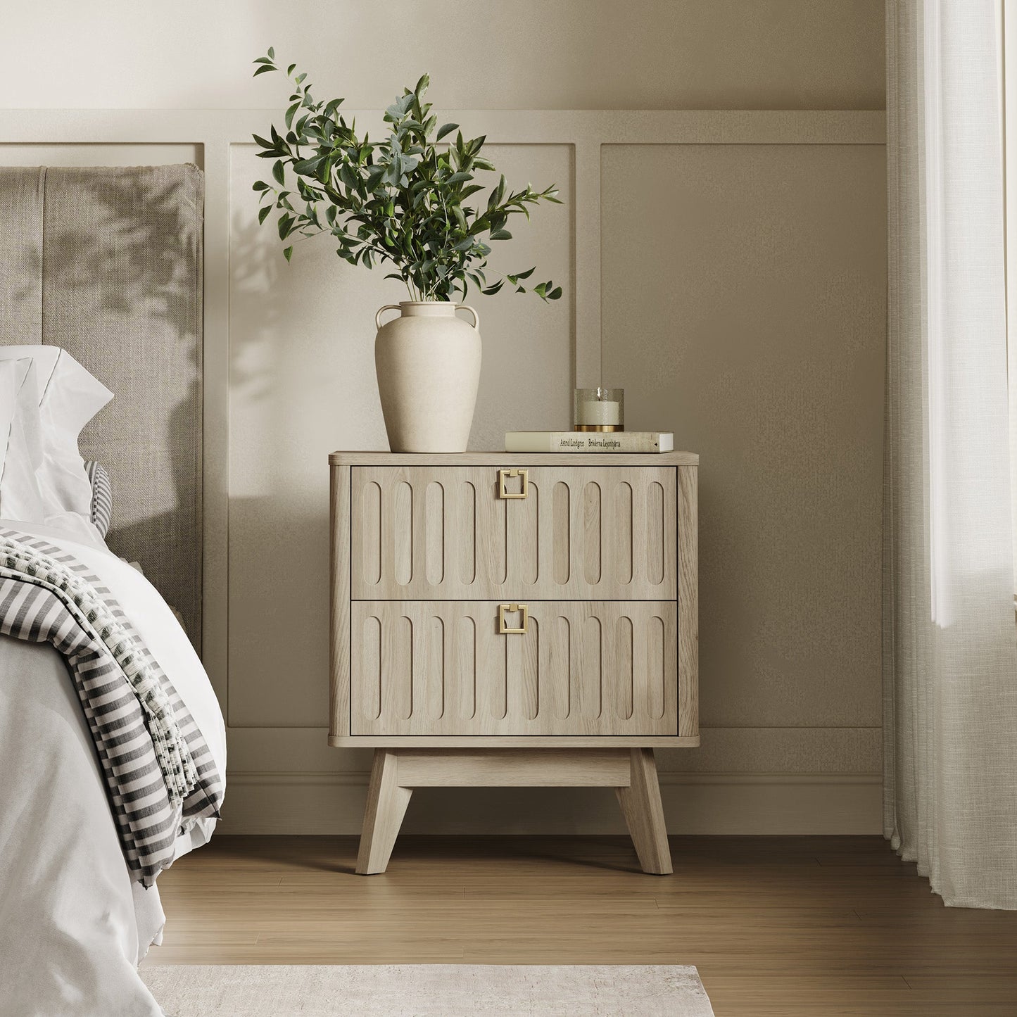 Domus Nightstand with Drawers