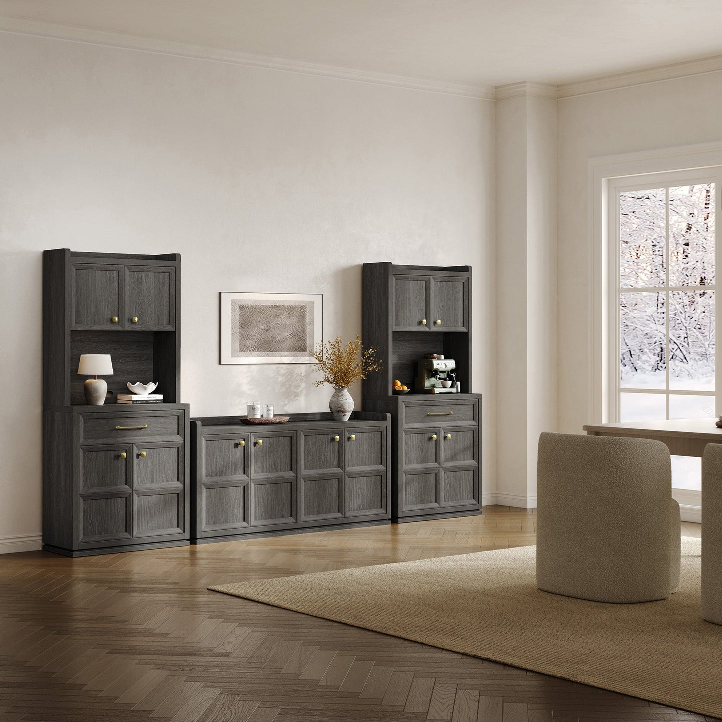 Helio White Pantry Cabinet