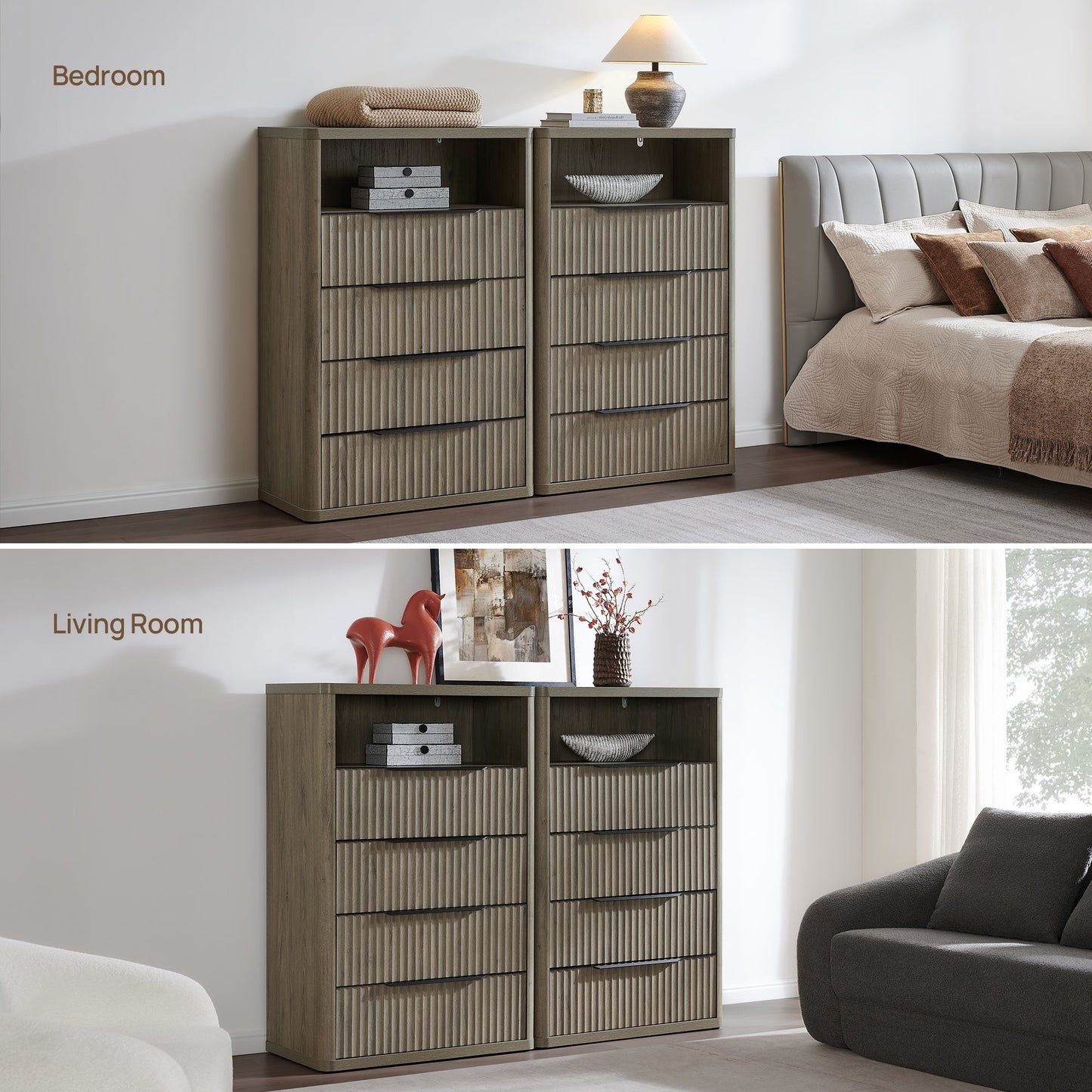 Commode verticale à 4 tiroirs